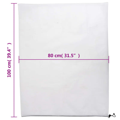 Kasvien fleecepeite kiristysnaruilla Angela 0,8x1 m (8 kpl 70 g/m²)