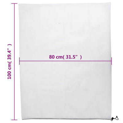 Kasvien fleecepeite kiristysnaruilla Angela 0,8x1 m (12 kpl 70 g/m²)