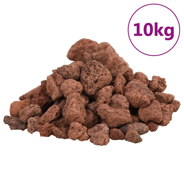Punainen vulkaaniset kivet Vanelusa 1-2cm (10 kg)