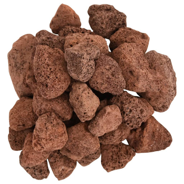 Punainen vulkaaniset kivet Vanelusa 3-5cm (10 kg)