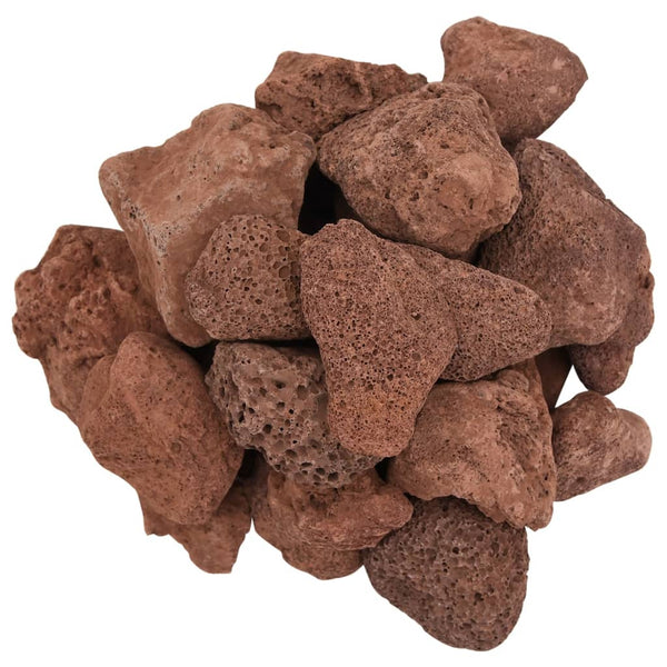 Vulkaaniset kivet 25 kg punainen 5-8 cm