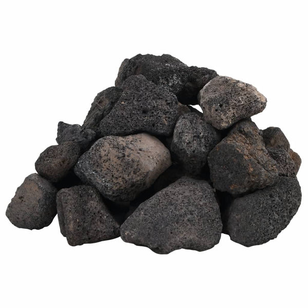 Musta vulkaaniset kivet Vanelusa 5-8cm (10 kg)