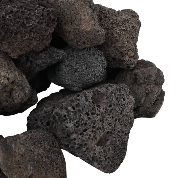 Musta vulkaaniset kivet Vanelusa 5-8cm (10 kg)