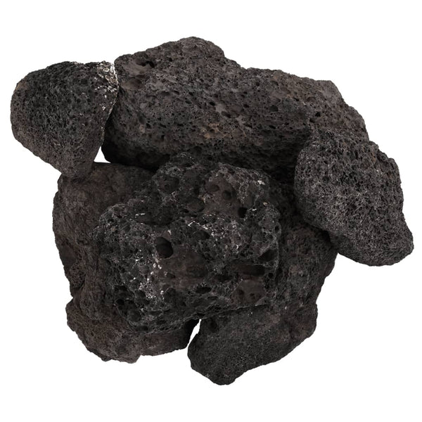 Vulkaaniset kivet 10 kg musta 10-30 cm