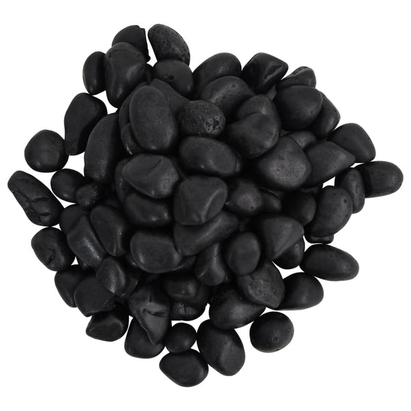 Kiillotetut kivet 25 kg musta 2-5 cm