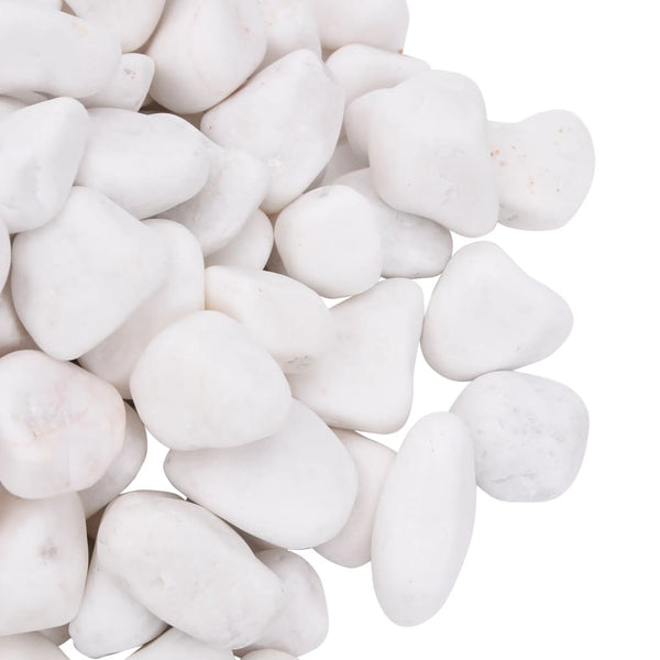 Kiillotetut kivet 10 kg valkoinen 2-5 cm