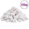 Kiillotetut kivet 25 kg valkoinen 2-5 cm