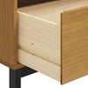 Senkki lasiovella FLAM 80x40x80 cm täysi mänty