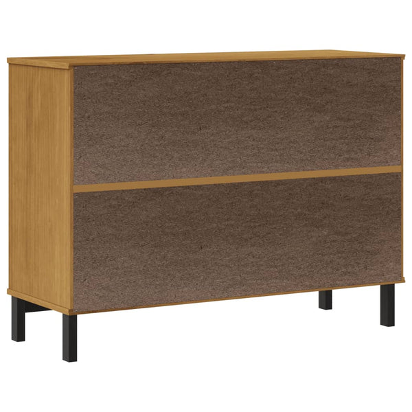 Senkki lasiovella FLAM 110x40x80 cm täysi mänty
