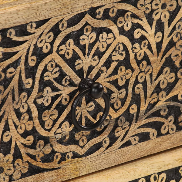 Yöpöytä 40x33x46 cm täysi mangopuu