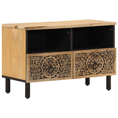TV-taso 70x33x46 cm täysi mangopuu