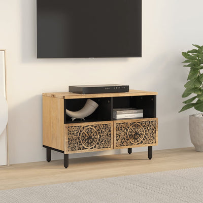 TV-taso 70x33x46 cm täysi mangopuu