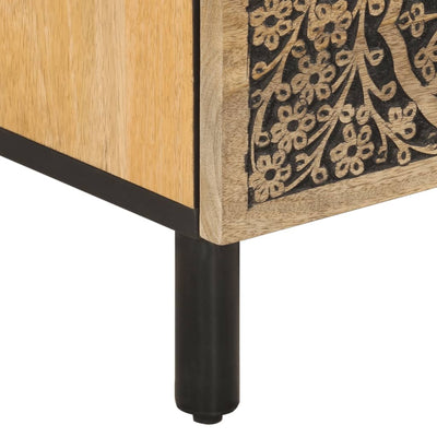 TV-taso 70x33x46 cm täysi mangopuu