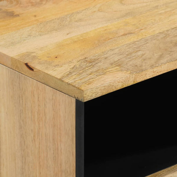 Yöpöydät 2 kpl 40x33x46 cm täysi mangopuu