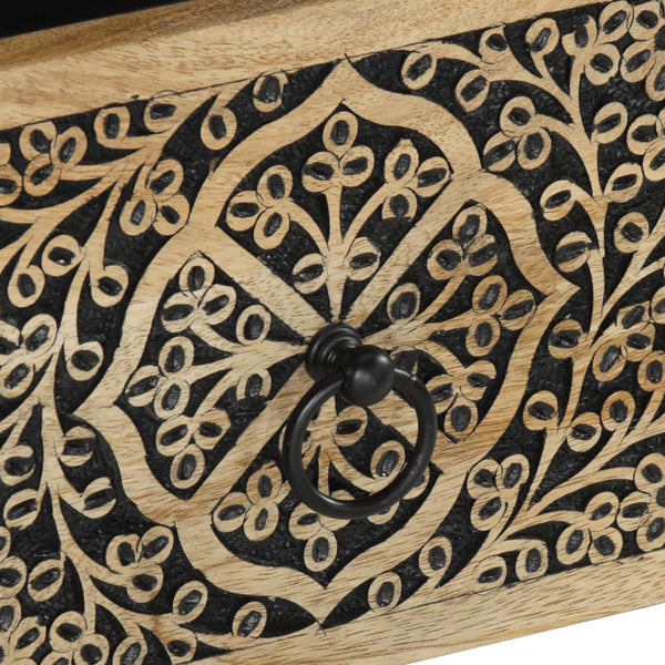 Yöpöydät 2 kpl 40x33x46 cm täysi mangopuu