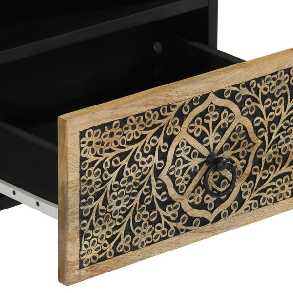 Yöpöydät 2 kpl 40x33x46 cm täysi mangopuu