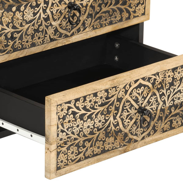 Yöpöytä 50x33x60 cm täysi mangopuu