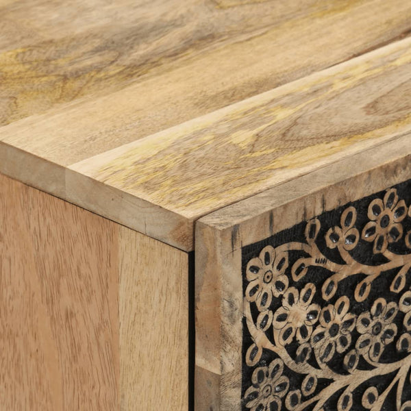 Yöpöytä 50x33x60 cm täysi mangopuu