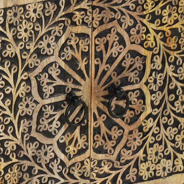 Yöpöytä 50x33x60 cm täysi mangopuu