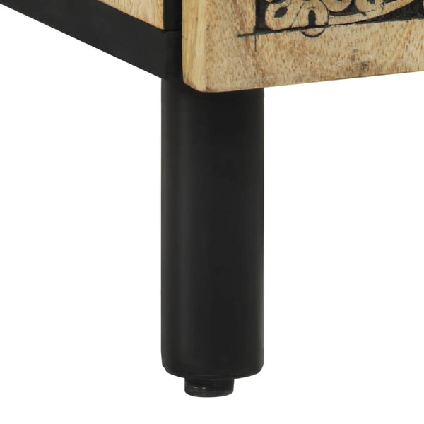 Yöpöytä 50x33x60 cm täysi mangopuu