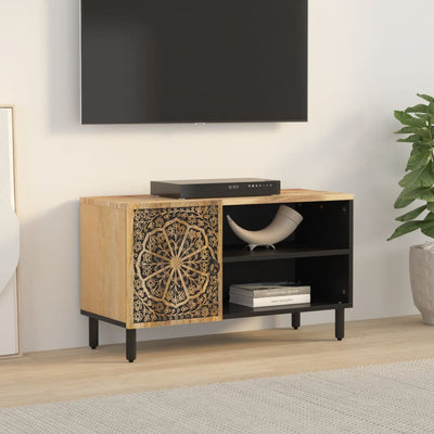 TV-taso 80x31x46 cm täysi mangopuu