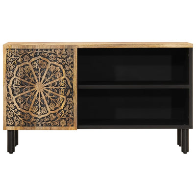 TV-taso 80x31x46 cm täysi mangopuu