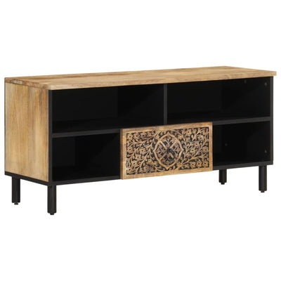 TV-taso 100x33x46 cm täysi mangopuu
