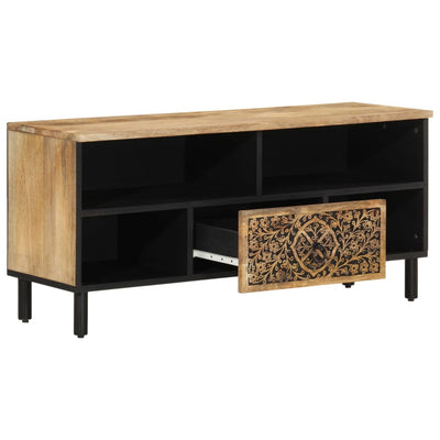 TV-taso 100x33x46 cm täysi mangopuu
