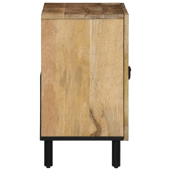 Kylpyhuoneen pesuallaskaappi 62x33x58 cm täysi mangopuu