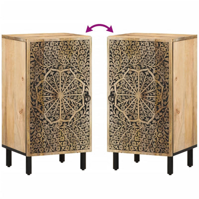 Sivukaappi 40x33x75 cm täysi mangopuu