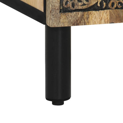 Sivukaappi 60x33x75 cm täysi mangopuu