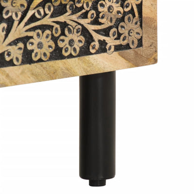 Sivukaappi 80x33x75 cm täysi mangopuu