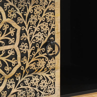 Sivukaappi 80x33x75 cm täysi mangopuu