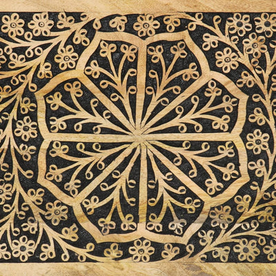 Sivukaappi 80x33x75 cm täysi mangopuu