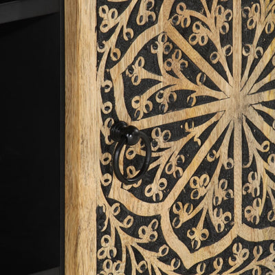 Sivukaappi 90x33x75 cm täysi mangopuu