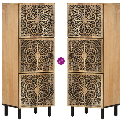 Sivukaappi 40x33x110 cm täysi mangopuu