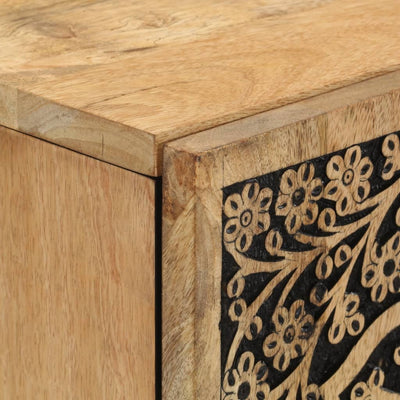 Sivukaappi 40x33x110 cm täysi mangopuu