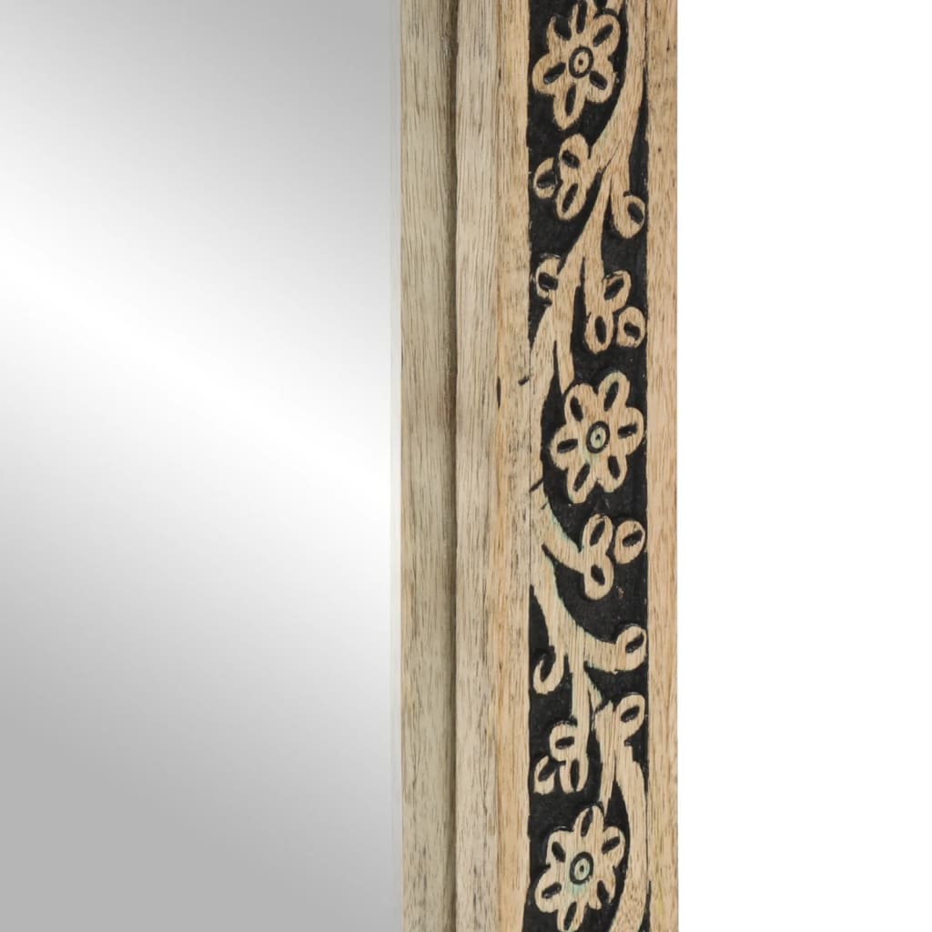Kylpyhuoneen peili Polineta 50x70x2,5cm (mangopuu ja lasi)