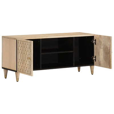 TV-taso 105x33x46 cm täysi mangopuu