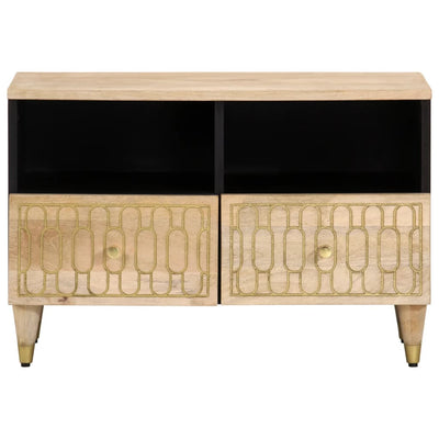 TV-taso 70x33x46 cm täysi mangopuu