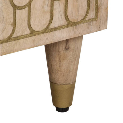 Sivukaappi 60x33x75 cm täysi mangopuu