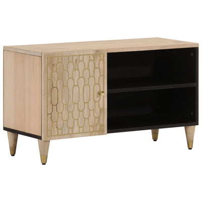 TV-taso 80x31x46 cm täysi mangopuu