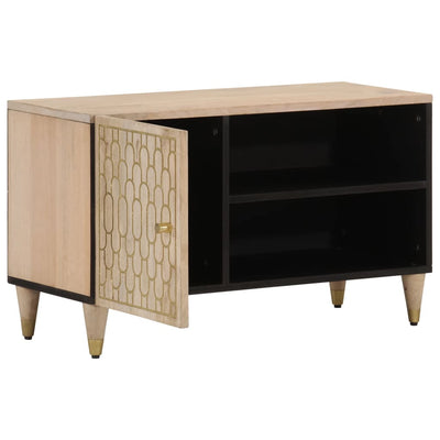 TV-taso 80x31x46 cm täysi mangopuu
