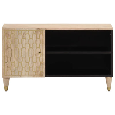 TV-taso 80x31x46 cm täysi mangopuu