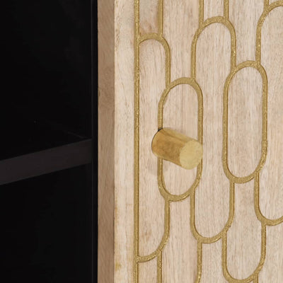TV-taso 80x31x46 cm täysi mangopuu