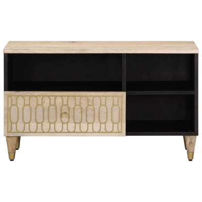 TV-taso 80x33x46 cm täysi mangopuu