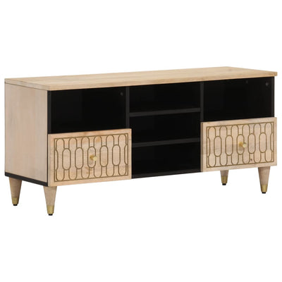 TV-taso 100x33x46 cm täysi mangopuu