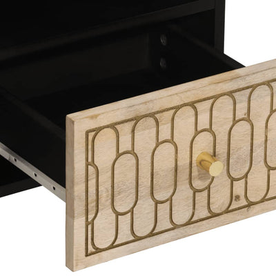 TV-taso 100x33x46 cm täysi mangopuu