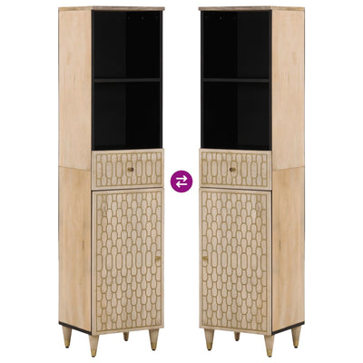 Kylpyhuoneen kaappi Heintz 38x33x160cm (mangopuu)