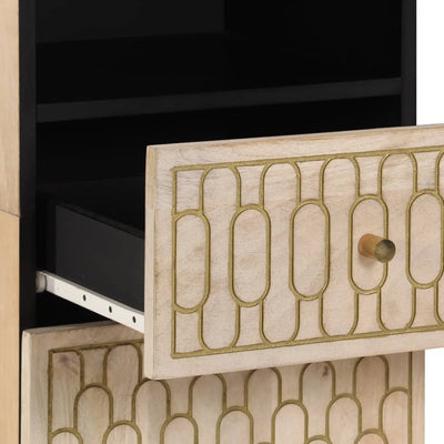 Kylpyhuoneen kaappi Heintz 38x33x160cm (mangopuu)